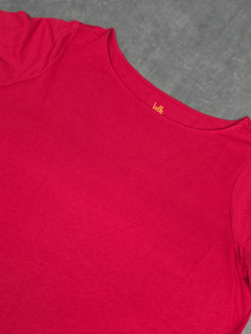 Belle by Kim Gravel Short Sleeve Tee in Red 2X